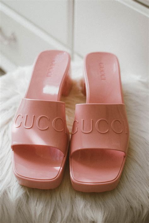 gucci rubber slide sandals replica|gucci women's rubber slide sandal.